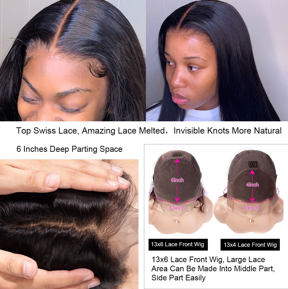 100 human hair wigs for sale Clearance