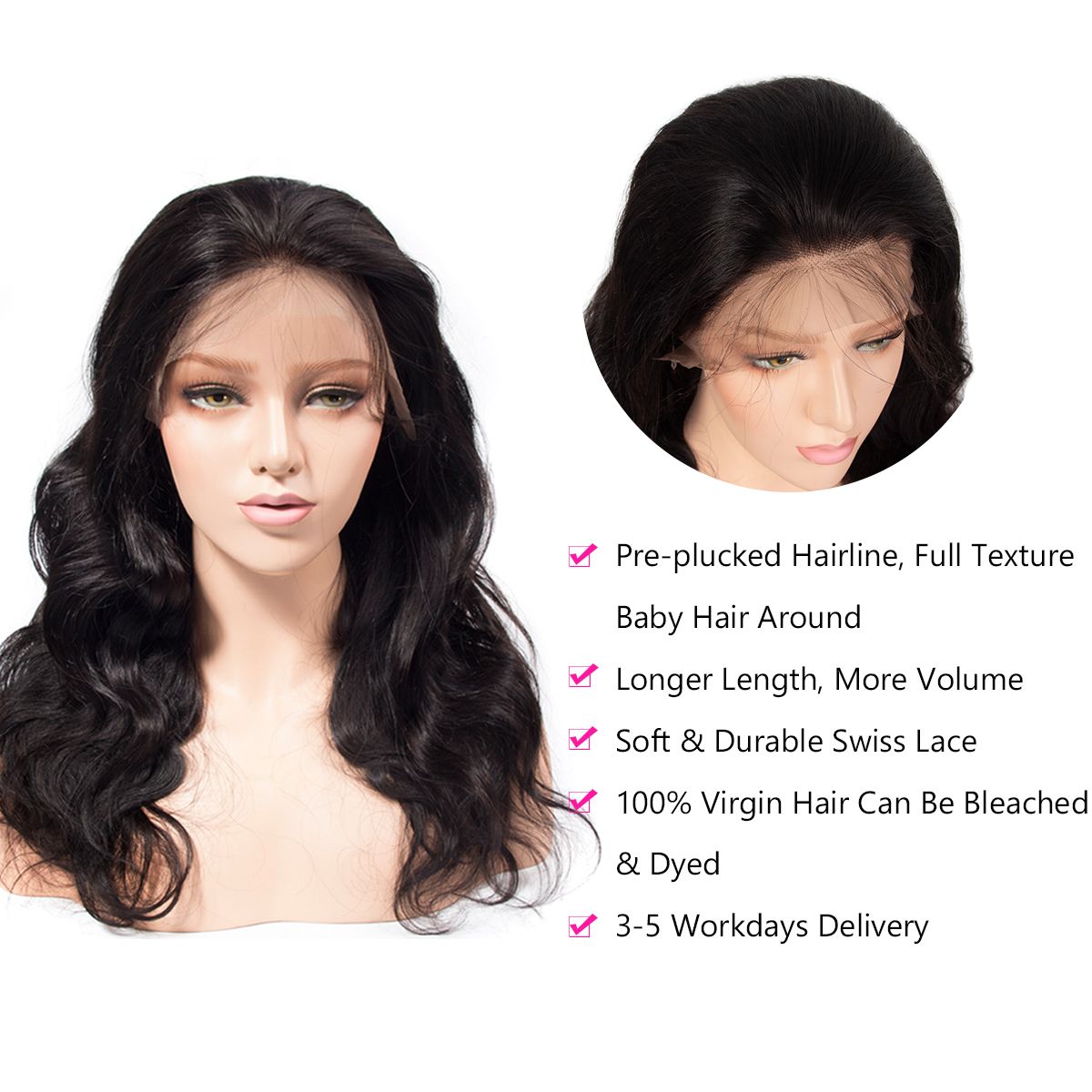 100 human hair wigs for sale Clearance
